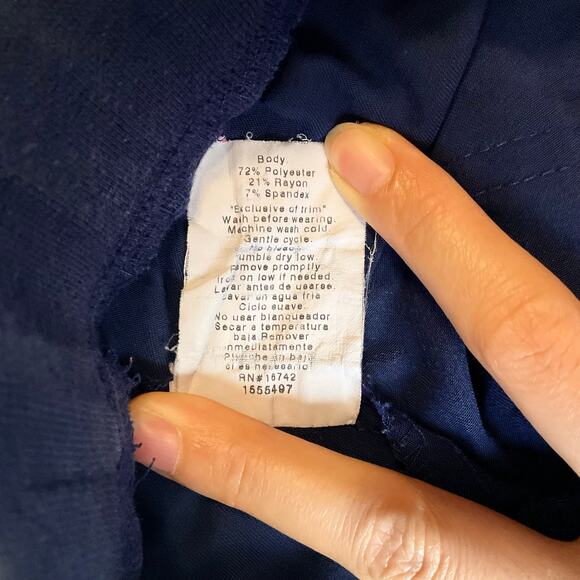 Jockey Women Scrub Pants size S Tall Full Length Straight Leg Elastic Waist Blue - Picture 9 of 11